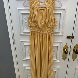 Mustard Yellow Midi Dress